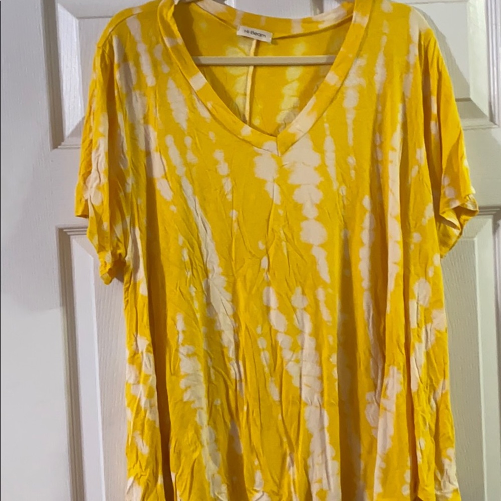 Yellow tie dye